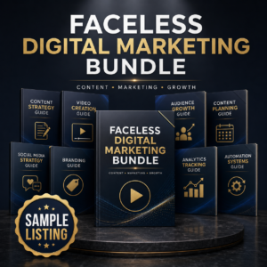 Faceless Digital Marketing Bundle — Sample Listing
